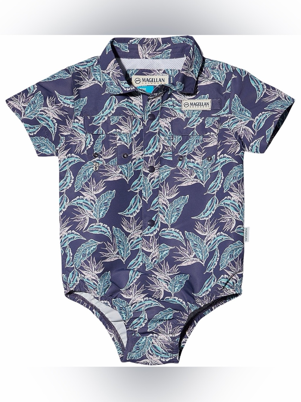 Magellan Outdoors Infant Boys Laguna Madre Print Onesie | 6-9 MO